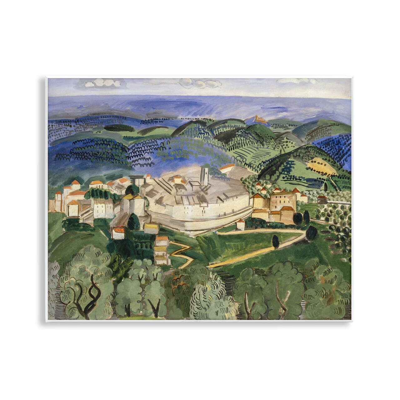 Stupell Industries Classic Raoul Dufy Landscape Wall Plaque Art Design by one1000paintings